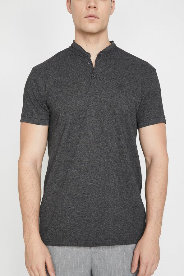 Erkek Gri T-Shirt 9YAM12033LK - 3