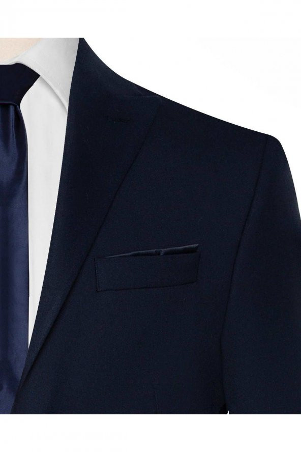 SÜVARİ Lacivert Slim Fit Takım Elbise - 3