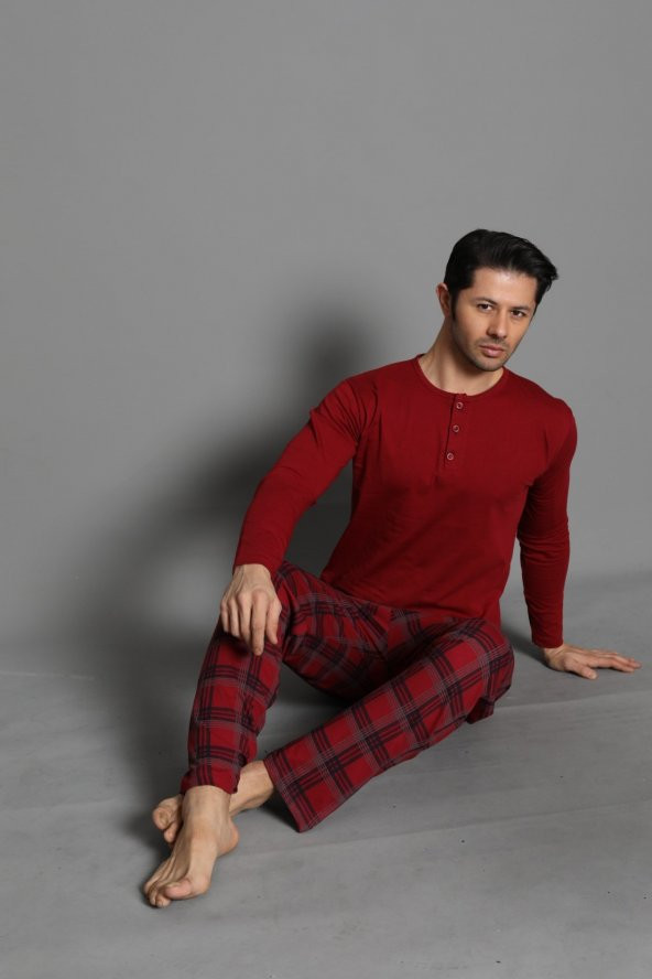 BLUES MODA IŞILAY ÖZEL ÜRETİM PİJAMA TAKIMI - 2