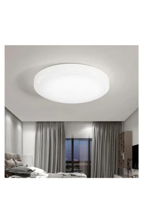 Nisaluce 20W Ledli Glop Armatür 6400K Beyaz - Sıva Üstü Tavan Balkon Armatür - Resim 4