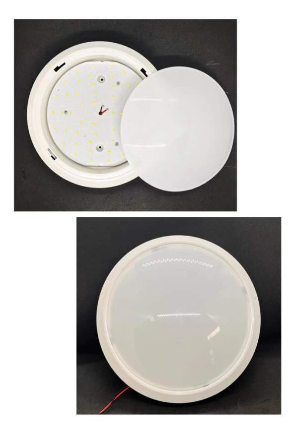 Nisaluce 20W Ledli Glop Armatür 6400K Beyaz - Sıva Üstü Tavan Balkon Armatür - Resim 5