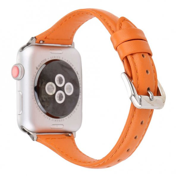 Apple Watch Ultra 49mm Kordon KRD-28 Deri Strap Kayış - 12