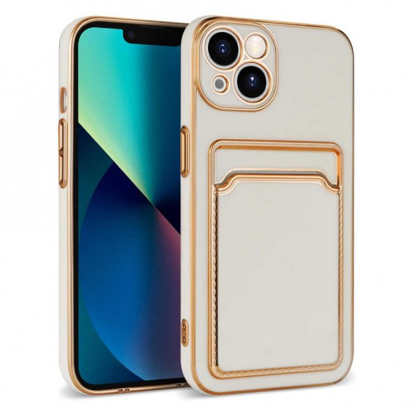 Apple iPhone 13 Kılıf Zore Bark Kartlıklı Kapak - 12