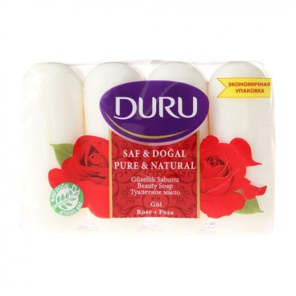 Duru Saf & Doğal Gül Güzellik Sabunu 280 Gr 4x70 Gr