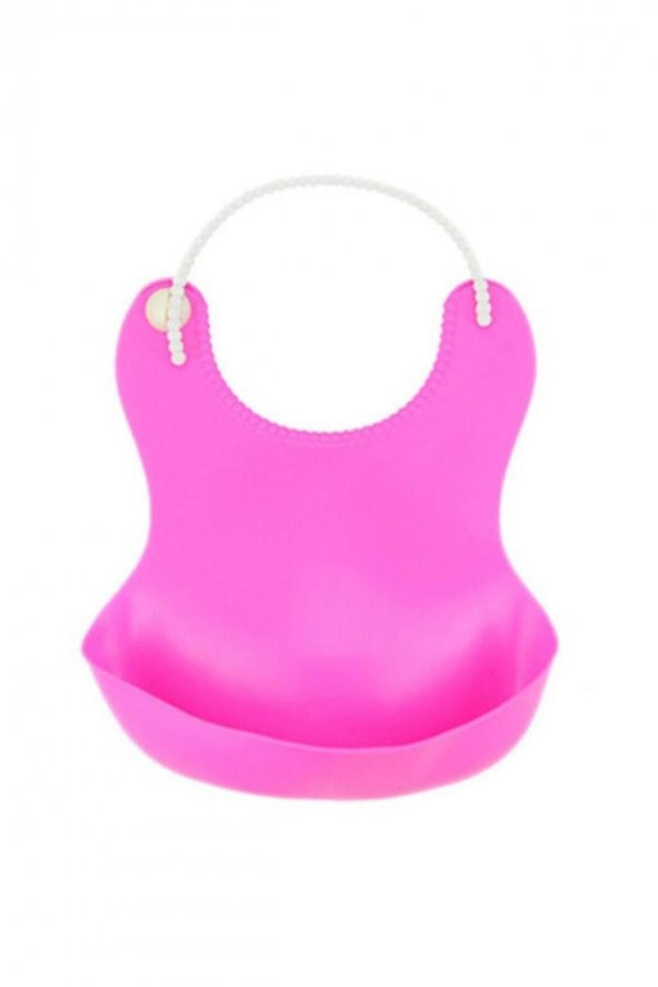 Çocuk Bebek Mama Önlüğü Dökülme Engelleyici Bükülebilir Pembe - 2