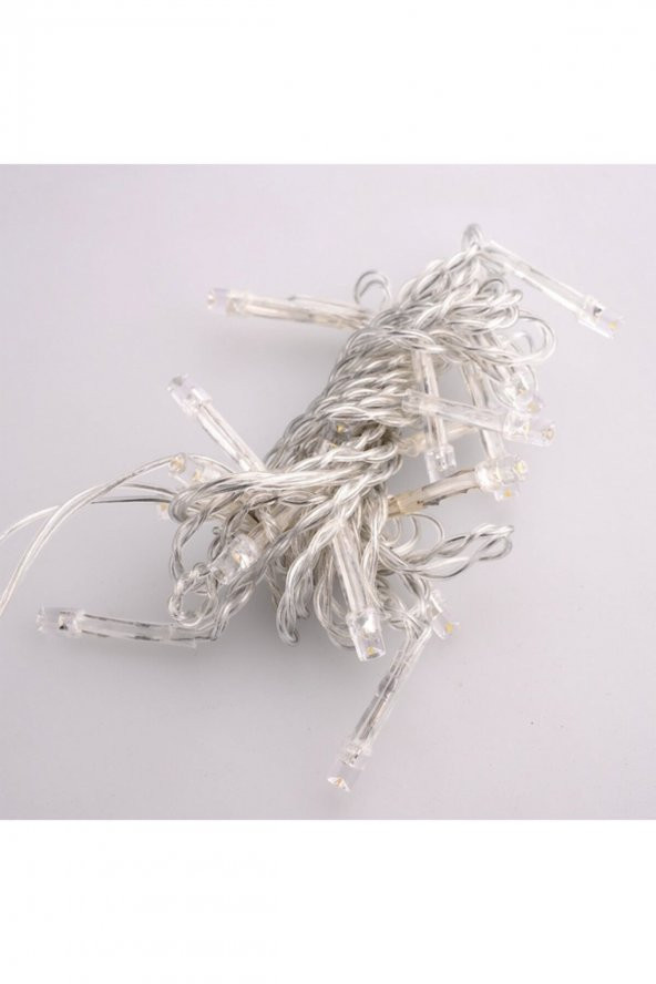 100 Ledli 8 Fonksiyonlu 10 Metre Led Aydınlatma Dekor Lambası (beyaz) - 2