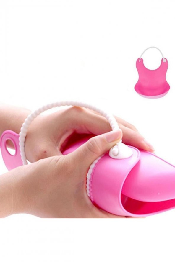 Dökülmelere Karşı Plastik Sıvı Geçirmez Bebek Yemek Mama Önlüğü - 2