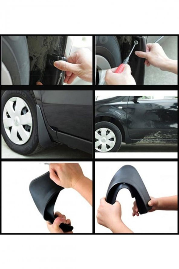 2 Adet Ön Veya Arkaya Uygun Çamur Önleyici Paçalık 32 X19 Cm - 2