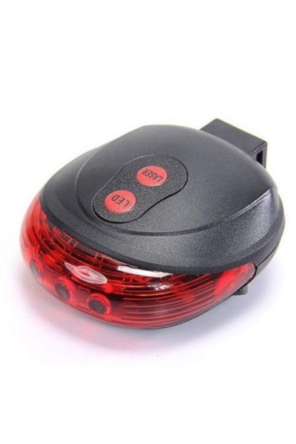 Çok Fonksiyonlu Pilli Bisiklet Led Lazer Işığı Arka Stop Lambası - 2