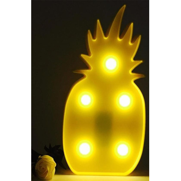 Ananas Şeklinde Ledli Dekoratif Eğlenceli Çocuk Gece Lambası
