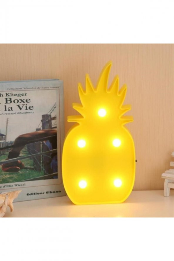 Ananas Şeklinde Ledli Dekoratif Eğlenceli Çocuk Gece Lambası - 2