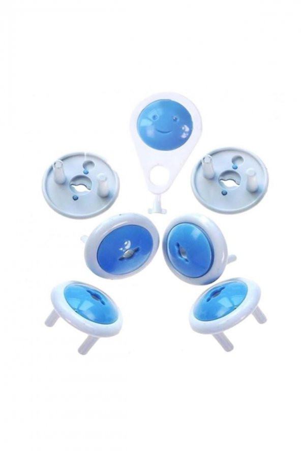 Anahtarlı Bebek ve Çocuk Koruyucu Priz Kilidi Aparatı 6 Adet