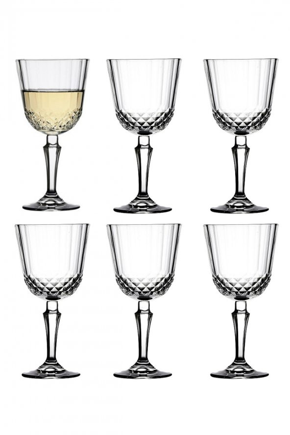 Paşabahçe 440230 ayaklı kadeh - ayaklı bardak 6 lı özel seri diony - Resim 2