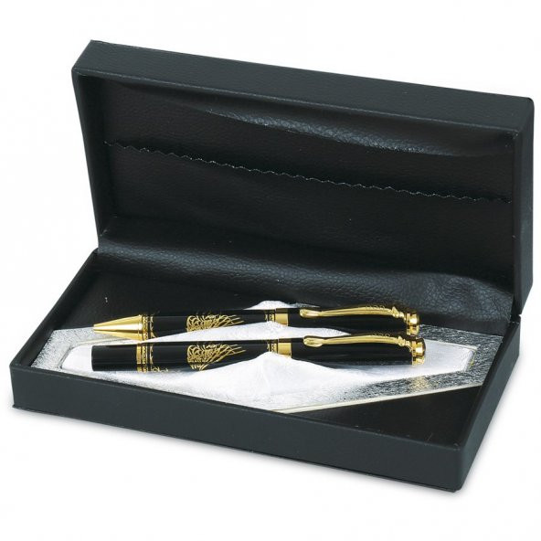 Osmanlı Tuğralı 2li Kabartma Kalem