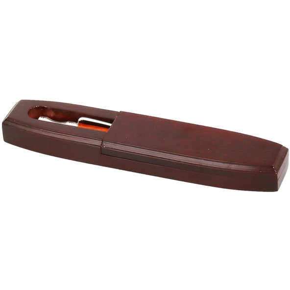 Kırmızı Ahşap Tükenmez Kalem - 2