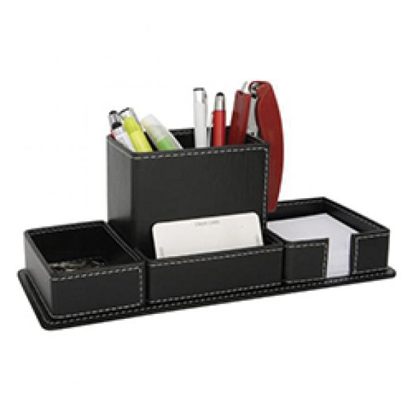 Ataçlıklı Suni Deri Kalemlik