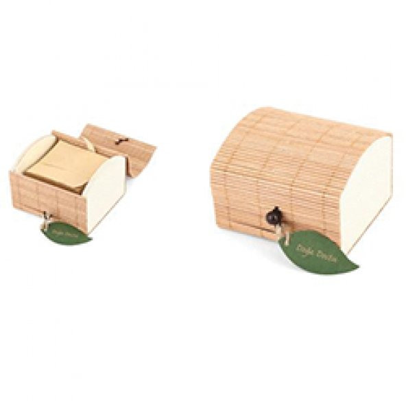 Hasır ahşap kutulu Geri Dönüşümlü Notluk