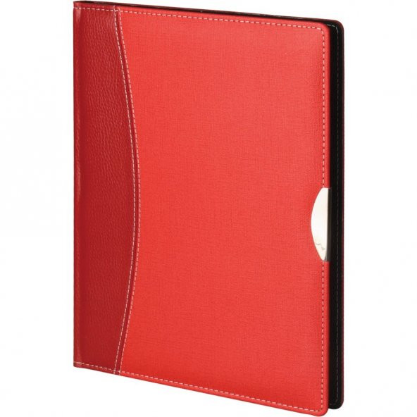 Kırmızı Termo Deri Sekreter Bloknot