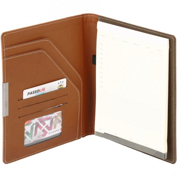 Kırmızı Termo Deri Sekreter Bloknot - 2