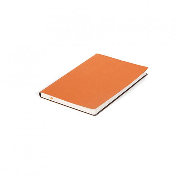 Rahatça Bükülebilir Termoderi Yumuşak Kapak Turuncu Defter ( 13 x 21 cm )