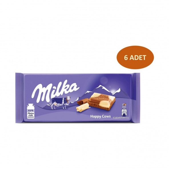 Milka Happy Cows 100 Gr-6 Adet