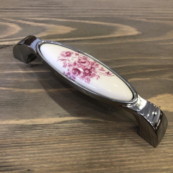 Nobel Porselen Kulp 128mm Pembe Çiçekli (2 Adet) - Resim 3