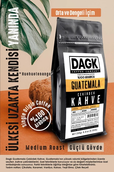 Dagk   Guatemala Çekirdek Kahve 250gr - 5