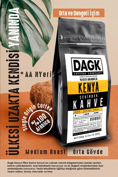 Dagk   Kenya Çekirdek Kahve 250gr - 6