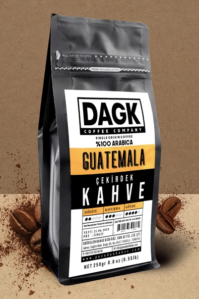 Dagk   Guatemala Çekirdek Kahve 250gr - 4