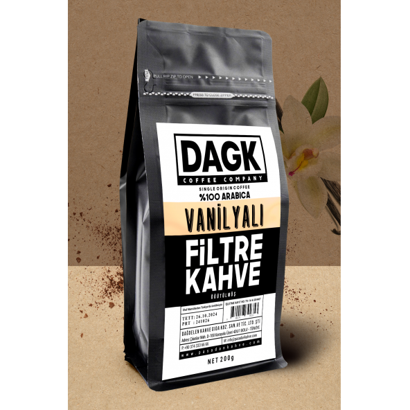 Dagk   Vanilyalı Filtre Kahve Öğütülmüş 200g (Aromalı)