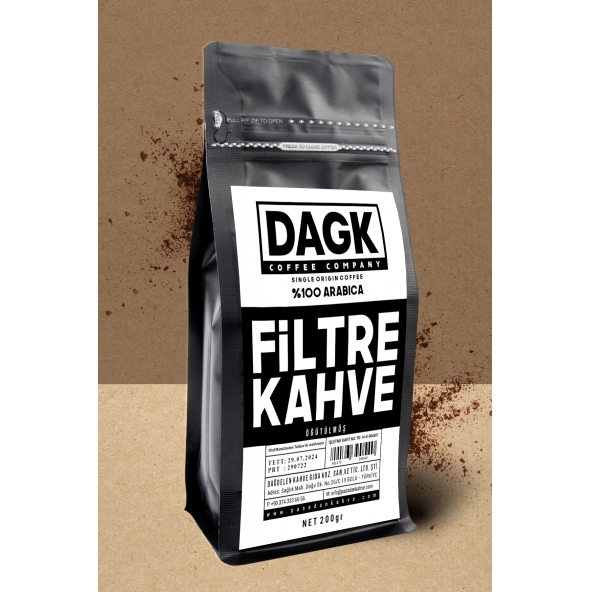 Dagk   DAGK FİLTRE KAHVE 200Gr öğütülmüş