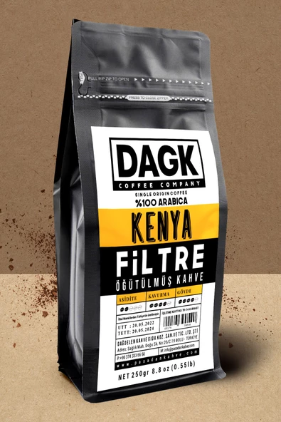 Dagk   Filtre Kahve Kenya 250gr Öğütülmüş - 4