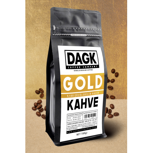 Dagk   Gold Kahve 180 gr (garnül çözünebilir)