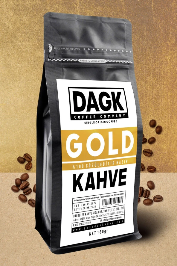 Dagk   Gold Kahve 180 gr (garnül çözünebilir) - 2