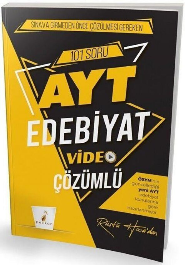 AYT Edebiyat 101 Soru Bankası Pelikan Yayınları
