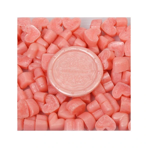 Mühür Mumu Eritme Kalp Boncuk Paket Model No: 655 SATEN PEMBE - Resim 2