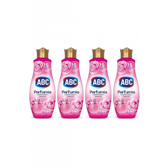 ABC Konsantre Yumuşatıcı Parfumıa Romantik Gül 1440 ml X4 Adet