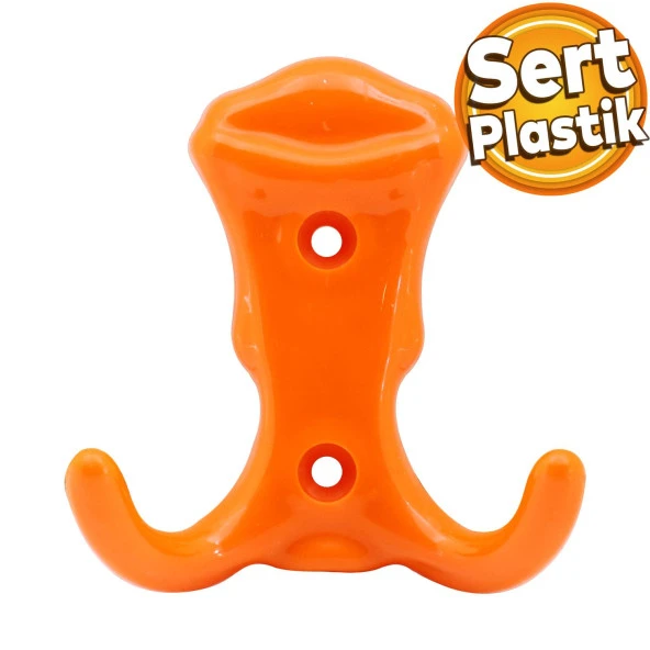 Martı Duvar Vestiyer Portmanto Askısı Dolap Elbise Askılığı Turuncu Plastik Askı Askılık