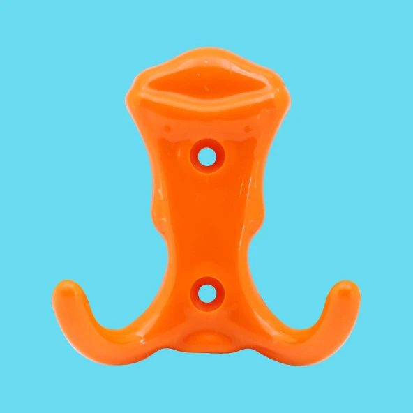 Martı Duvar Vestiyer Portmanto Askısı Dolap Elbise Askılığı Turuncu Plastik Askı Askılık - 5