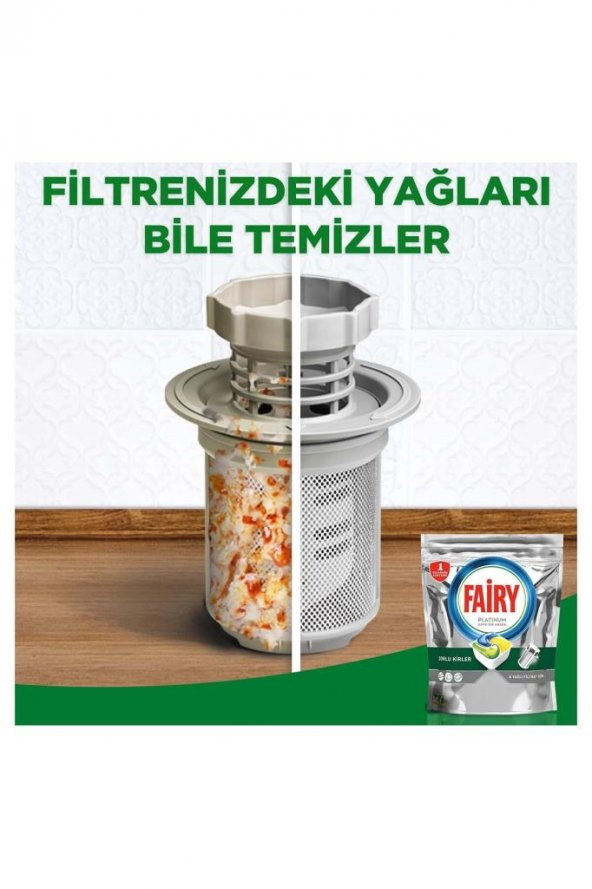 Fairy Platinum 180li  Bulaşık Makinesi Deterjanı Tablet Limon Kokulu 90x2 - 5