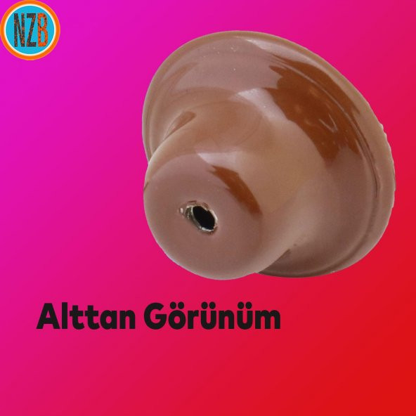 Mobilya Kulp Çekmece Dolap Kapak Kulpu Kulbu Kahverengi Metal Kulp - Resim 7