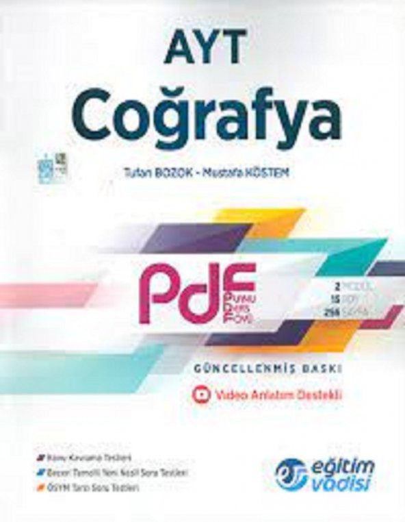 EĞİTİM VADİSİ   AYT  PDF COĞRAFYA ( PLANLI DERS FÖYÜ )