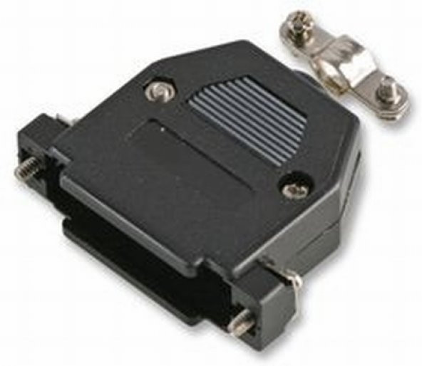 25 Pin D-Sub Konnektör Kapağı - Siyah
