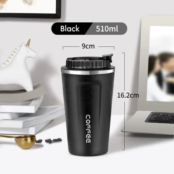 Termos Bardak Mug 510ml Siyah - 7