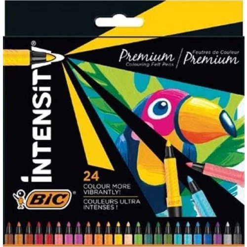 Bic İntensity Premium Keçeli Boya Kalemi 24 Renk