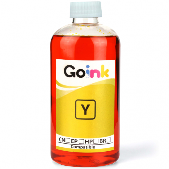 Goink Canon E460 Muadil Mürekkep Sarı 500 ml