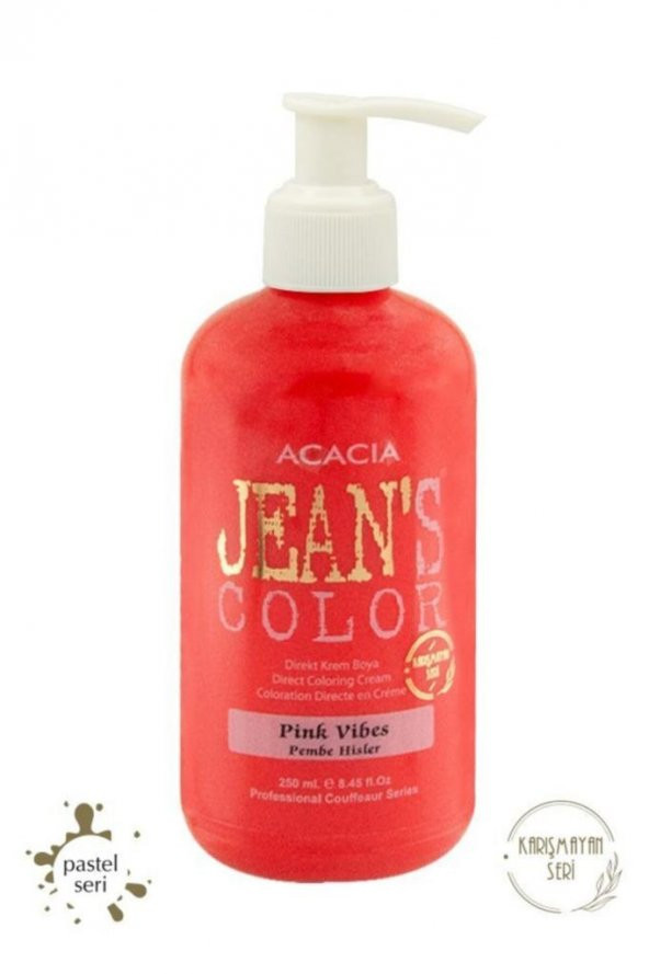 Jean's Color Pembe Hisler 250 Ml.pink Vibes Pastel