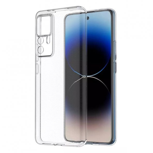 FitCase Xiaomi 12T / 12T Pro Kılıf Kamera Korumalı Silikon Şeffaf Arka Kapak - 3
