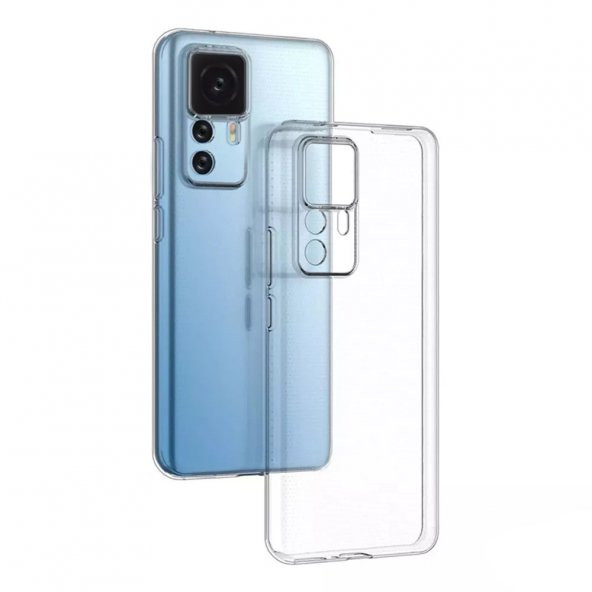 FitCase Xiaomi 12T / 12T Pro Kılıf Kamera Korumalı Silikon Şeffaf Arka Kapak - 4