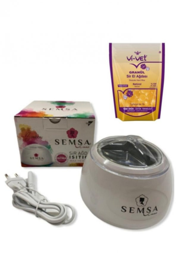 Ağda Kazanı + Vi-vet Natürel Granül Ağda 250 Gr